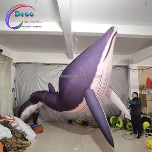 海のテーマイベントの装飾のための巨大なインフレータブルアニマルモデルインフレータブルイルカ