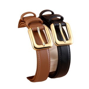 Cinturón Multiusos para Hombre y Mujer, Cinturón de Cuero Vacuno con Hebilla de Aleación <span class=keywords><strong>Reversible</strong></span> e Intercambiable - Product Image 1