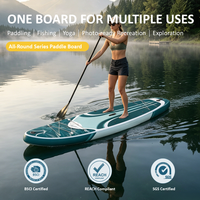[FW26 NOUVEAU] Planche de paddle unisexe tout-terrain légère et stable en PVC à 3 ailerons pour adultes - Planche de sport nautique portable pour l'extérieur