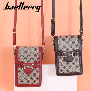 Baeellerry Women's Phone Bag Vertical <b>Square</b> Red Horsebit Buckle Crossbody Anti Theft Everyday Use - Product Image 3