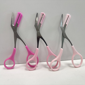 Tijeras para Recortar Cejas de Acero Inoxidable con Peine, Depiladora, Afeitadora, Pinzas para Pestañas, Herramientas de Maquillaje - Product Image 1