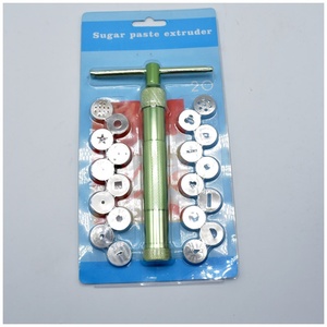 20 Motifs – Extrudeuse à Pâte en Acier Inoxydable, Extrudeuse à Pâte Sucrée, Mélangeurs et Presses pour Gâteaux, Fondants, Céramiques, Poteries, Outils de Jardinage Manuels - Product Image 5