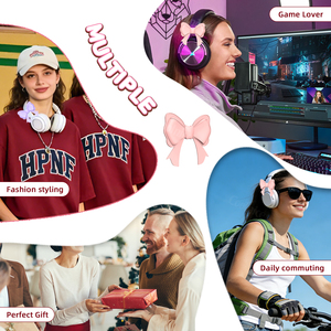 Breloques d'écouteurs en silicone tendance en forme de nœud, accessoires d'écouteurs en forme de nœud, breloques d'écouteurs personnalisables en gros <span class=keywords><strong>pour</strong></span> marques de mode - Product Image 3