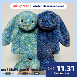 Jelly Catezbaby Uk - Muñeco de conejo adorable de algodón PP, peluche corto súper suave, Velo Hopps Conny <span class=keywords><strong>Bos</strong></span>, cara de tigre de paja rizada - Product Image 1