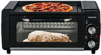 Four Tandoor de style nouveau avec poêle à frire amovible 2100W à cuisson rapide Roti, pain naan, pizza, Chapati, Manakish, Lahmacun