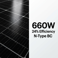 Module solaire photovoltaïque 660W anti-humidité, anti-brouillard salin, pour forêt tropicale, utilisation hors réseau et stockage d'énergie