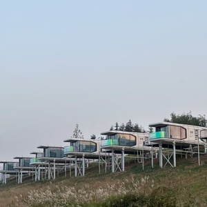 Maison préfabriquée modulaire en conteneur, capsule spatiale à deux étages, pod de couchage pour hôtel ou espace commercial, pour chambre à coucher, salon - Product Image 5