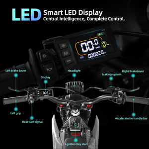 Moto tout-terrain électrique pour adultes à moteur à engrenages 48V2500W longue portée en alliage d'aluminium Moto électrique tout-terrain - Product Image 2