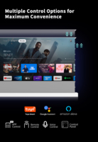 Écran de projection motorisé Wupro LeApex gris mat en PVC de 120 pouces, 4K, pour home cinéma, à levage au sol – Meilleures ventes