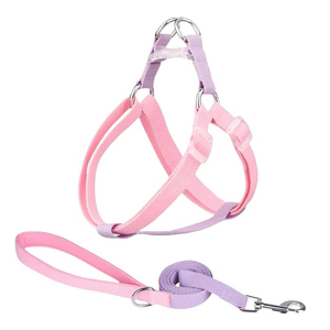 Nouvelle Conception Tendance Couleur Macaron Accessoires pour Animaux de Compagnie <span class=keywords><strong>Harnais</strong></span> et Laisse pour <span class=keywords><strong>Chien</strong></span> Anti-Traction Confortable <span class=keywords><strong>en</strong></span> Polyester Facile à Enfiler - Product Image 3