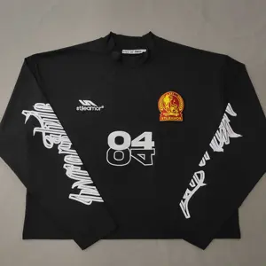 TS2163 Impression en gros maillot de football de qualité thaïlandaise maillot de football à manches longues pour équipes meilleure qualité séchage rapide