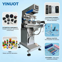 Nouvelle imprimante à tampon automatique YiNUOT 3 couleurs, haute précision, haute performance, compatible NFC, 1200 cycles/heure, claviers en aluminium