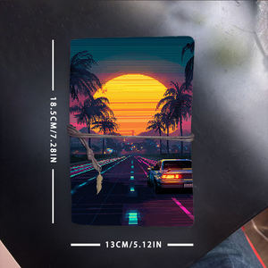 แผ่นจดบันทึก A6เหมาะสำหรับบันทึกการรับเข้าของผู้เยี่ยมชมสำนักงานข้อความทางโทรศัพท์และการนัดหมายกับต้นปาล์มรถยนต์พระอาทิตย์ตกถนน P - Product Image 6