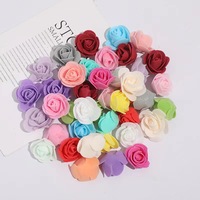 Mini roses artificielles en mousse réalistes de 3,5 cm, 500 pièces, faites à la main pour mariage, DIY, fête des Mères et Noël