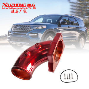 Kit de Sistema de Escape para Ford 6.0L, Tubo Recto de Aluminio de 22cm, Rojo, para Mejora y Reequipamiento - Product Image 3