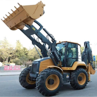 Penjualan Terbaru XC8-S3570 Backhoe Loader 4 Wheel Drive Digger Backhoe China Loader XC8-S3570 Tipe H Outrigger Tersedia di Stok