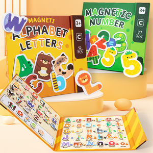Autocollants magnétiques alphanumériques, jeu d'orthographe éducatif, jouets Montessori pour enfants, <span class=keywords><strong>alphabet</strong></span> et nombres, apprentissage précoce, 20.5x22cm - Product Image 1