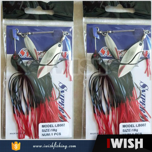 Fornitura di <span class=keywords><strong>Esche</strong></span> per Pesca al Bass con Lame Personalizzate, Gonne in Silicone e Stampi per Spinner Bait per Vendita all'Ingrosso - Product Image 2