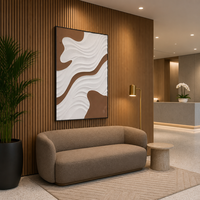 Panneaux muraux décoratifs en MDF sur mesure, revêtement en pierre, relief 3D, design moderne pour la maison, l'hôtel, le bureau, l'usine, vente en gros