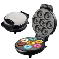 Vente chaude Petit Déjeuner Surface Antiadhésive 7 Trous Beignets Électrique Mini Donut Maker