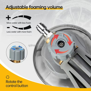 Pulvérisateur de lavage de voiture en laiton à grande bouche avec connecteur rapide de 1/4 ''<span class=keywords><strong>Lance</strong></span> en mousse de neige réglable - Product Image 2