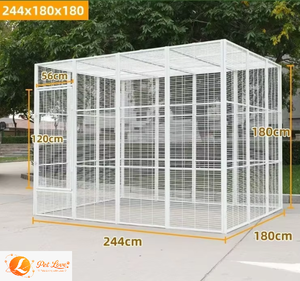 Cage à Oiseaux Métallique Extensible Extra Large en Gros avec Emplacement Libre pour l'Assemblage – Idéale pour Oiseaux, Chats, Chiens, <span class=keywords><strong>Pigeons</strong></span> et Paons - Product Image 3