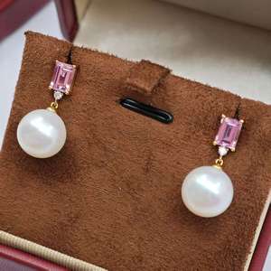 Pendientes de Diamantes Cultivados en Laboratorio de Platino (PT900) de UM Jewelry, Venta al por Mayor, para Compromiso, Boda, Uso Diario Unisex/Hombre/Mujer, Aniversario - Product Image 3