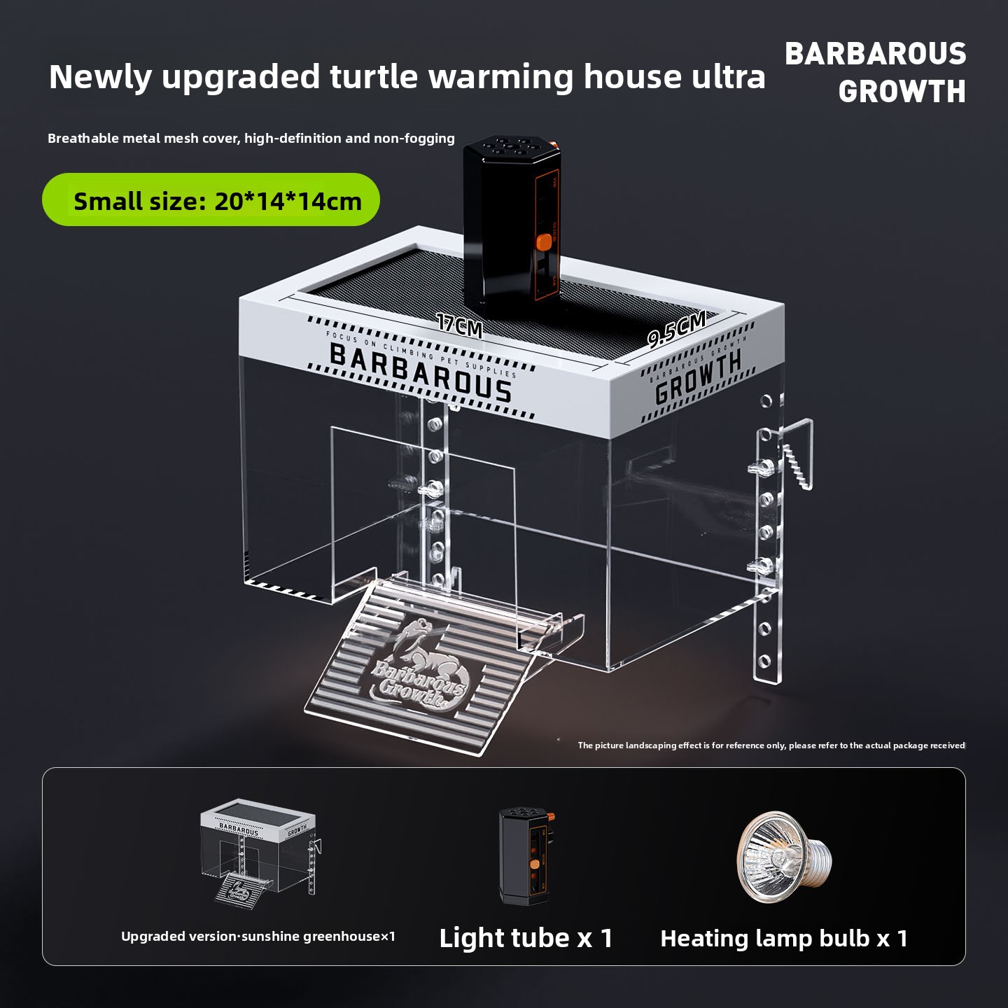Nouvelle petite villa pour tortues [y compris la lampe de baignade]