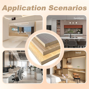 Láminas de MDF Laminadas con <span class=keywords><strong>Melamina</strong></span> de Colores y Madera, Resistentes al Agua, con Pegamento E0 sin Formaldehído - Product Image 6