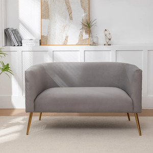 أريكة بذراعين من قماش المخمل المنسوج رائجة البيع لعام <span class=keywords><strong>2026</strong></span> مع رغوة عالية الكثافة وإطار من الخشب الصلب - Product Image 3