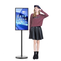Téléviseur intelligent portable 32 pouces avec écran tactile rotatif sur pied, batterie intégrée et roulettes – Offre spéciale
