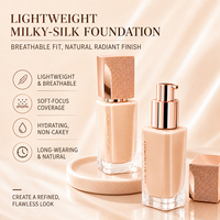 Fond de Teint Liquide Minéral Personnalisé OEM Cosmétiques Haut de Gamme Contrôle du Sébum Correcteur Couvrance Totale Fini Mat Marque Privée