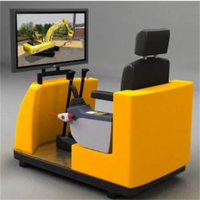 Simulador de conducción de construcción, simulador de excavadora, práctica, operación, simulación de excavadora