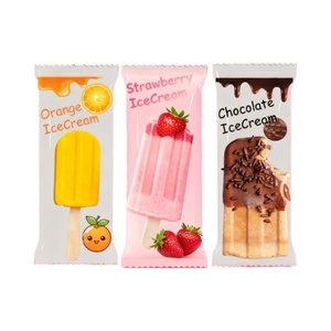 Custom Printed Food-Grade Ice Cream Stick Packaging Plastic Frozen Food Aluminum Foil Back-<b>Sealed</b> Popsicle <b>Bags</b> OEM/ODM - Product Image 2