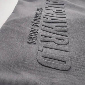 T-shirt Oversize Nera da Uomo con Grafica Stampa DTG, Lavaggio Acido, Effetto Vintage, Personalizzabile, in Tessuto Pesante, per Commercio all'Ingrosso OEM - Product Image 3