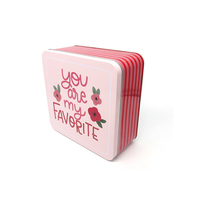Boîte en métal rectangulaire noire personnalisée avec couvercle à charnière pour cigarettes/cadeaux/bonbons/menthes, organisateur de rangement domestique