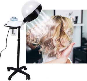 Appareil de soin capillaire à vapeur sur pied pour coloration, permanente et traitement à l'huile, idéal pour un soin profond des cheveux - Product Image 1