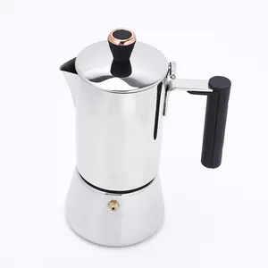 Amazon sıcak satış Moka Pot indüksiyon Espresso kahve makinesi 6 fincan kahve Moka pot