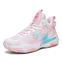 Bbbomb Baskets montantes en cuir verni pour le basketball et la marche, unisexe, confortables, souples, respirantes, avec semelle intermédiaire en TPU antidérapante et amortissante