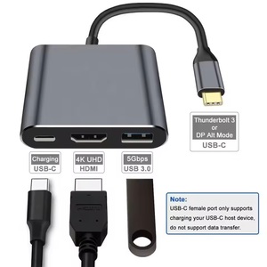Jumon Adaptateur vidéo multiport 3-en-1 USB C Digital AV Cconnect TV Monitor Projector Type C HUB TYPE-C - Product Image 1