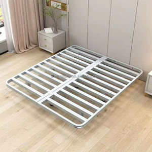 Low Cost Hotel <b>Bed</b> <b>Frame</b> King Size Black Metal <b>Platform</b> <b>Bed</b> Base with Slats for 3 Star Hotels - Product Image 4