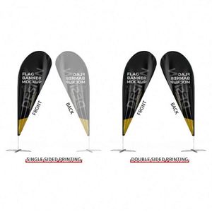 Drapeau publicitaire numérique personnalisé à plumes volantes pour la plage et l'extérieur - Tissu durable pour l'automobile, l'agriculture et autres industries - Product Image 3