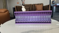 Support pour cassette rétro, boîte de rangement en alliage d'aluminium durable, design pop-up, excellent cadeau pour les audiophiles