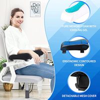 Coussinets de bras ergonomiques pour chaise de bureau, accoudoirs pour bureau et chaise, accessoires de jeu, support de coude, soulagement de la pression, coussin doux, lot de 2