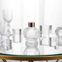 Bouteille d'aromathérapie transparente de 50 ml, bouteille en verre, bouteille de parfum sans flamme de 100 ml pour l'ambiance de la maison