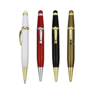 Stylo métallique court et mini, stylo à bille gras avec clip, logo personnalisé - Product Image 1
