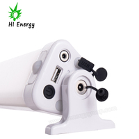Tube lumineux LED solaire à détecteur PIR avec télécommande, étanche IP65, 12W 24W