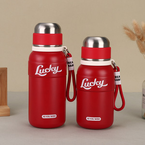 Lucky Insulated Water <b>Bottle</b> 304 Stainless Steel 500Ml Travel Portable With Handle - Product Image 3