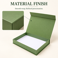 Boîte cadeau d'entreprise personnalisée avec logo OEM, emballage rigide de style livre avec gaufrage, impression UV à feuille d'or pour ensembles de carnets