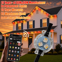 Source de lumière à points LED RGBW 30 mm à haute luminosité IP68 UCS2904 DC12V 24V 36V pour lumières de Noël extérieures permanentes